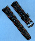 22mm GENUINE LEATHER RALLY BLACK & RED RACING STRAP MB BAND & PRE TAG HEUER BUCK