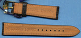 18mm GENUINE SHARK STRAP LEATHER LINED & GENUINE ROLEX BUCKLE GOLD OR STEEL