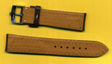 20mm GENUINE BROWN LEATHER MB STRAP BAND WHITESTITCH PADDED & STEEL ROLEX BUCKLE