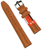 20mm GENUINE CAVADINI TAN CALF LEATHER STRAP BAND TANG & OMEGA STEEL BUCKLE