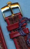 18mm GENUINE SHARK STRAP LEATHER LINED & GENUINE ROLEX BUCKLE GOLD OR STEEL