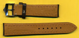 20mm GEN. BROWN LEATHER MB STRAP BAND WHITE STITCH PADDED & PRE TAG HEUER BUCKLE