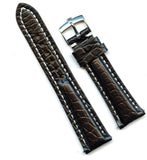 MB GENUINE BLUE ALLIGATOR STRAP 20MM OR 22MM & GEN. ROLEX BUCKLE STEEL OR GOLD