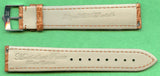 GENUINE ALLIGATOR BROWN STRAP  19mm LEATHER LINED & GENUINE ROLEX STEEL BUCKLE