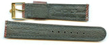 Brown 19mm Genuine Lizard MB Strap Band Leather & Vintage Gold Omega Buckle