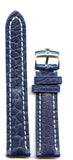 MB GENUINE BLUE ALLIGATOR STRAP 20MM OR 22MM & GEN. ROLEX BUCKLE STEEL OR GOLD