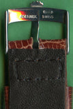20mm Genuine Lizard Brown MB Strap Tang Leather & Rolex Steel Buckle