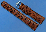BROWN LIZARD MB STRAP BAND 19mm Leather Lined 815 & NOS VINTAGE BREITLING BUCKLE