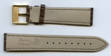 CORDOVAN GENUINE ALLIGATOR STRAP 18mm EXTRA LONG & GENUINE BREITLING GOLD BUCKLE