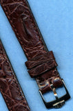 18mm BROWN GENUINE CROCODILE MB STRAP CARRERA AUTAVIA & PRE TAG HEUER BUCKLE