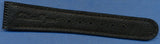Black 19mm Genuine Lizard MB Strap Band Fits Bubbleback & Rolex Steel Buckle