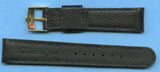 19mm Black Genuine Lizard MB Strap Band & Rolex Tudor Gold Plated Buckle