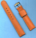 19mm GENUINE WILD BOAR STRAP AND VINTAGE OMEGA STEEL BUCKLE