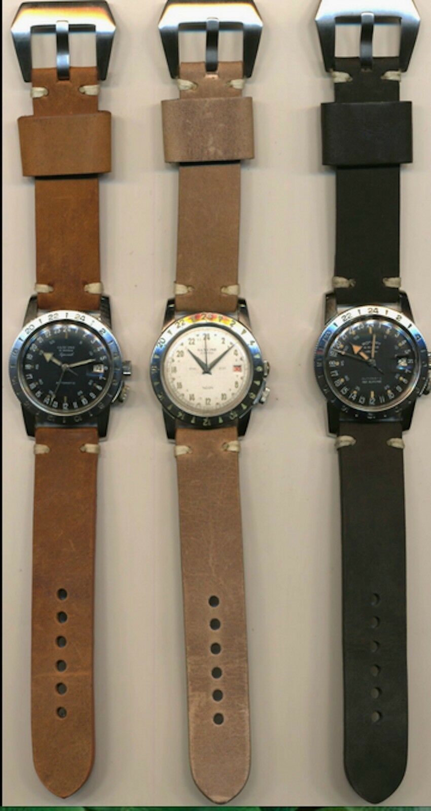 GENUINE BELTING LEATHER MB STRAP BAND 20mm @ LUGS & GENUINE BREITLING BUCKLE