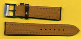 18mm BROWN GENUINE LEATHER MB STRAP WHITE STITCHING PADDED & BREITLING BUCKLE