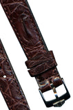 18mm BROWN GENUINE CROCODILE MB STRAP CARRERA AUTAVIA & PRE TAG HEUER BUCKLE