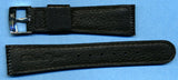 18mm Genuine Lizard MB Strap Leather Lined & Genuine Steel Omega Buckle Black