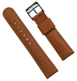 20mm GENUINE WILD BOAR STRAP BAND LEATHER LINED TANG & BREITLING STEEL BUCKLE