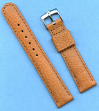 17mm Genuine Wild Boar Strap, Leather Lined & Steel Stainless Rolex Tudor Buckle