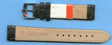 GENUINE BLACK CALF LEATHER CAVADINI STRAP BAND 18mm & ROLEX TUDOR ST BUCKLE