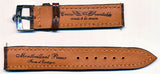 18mm Dark Brown Genuine Crocodile MB Strap Tang & Genuine Omega Steel Buckle