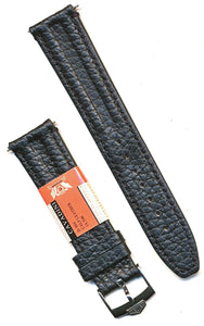 GENUINE BLACK LEATHER CAVADINI STRAP BAND 18mm or 20mm & PRE TAG HEUER BUCKLE