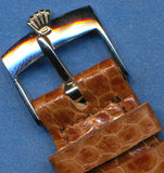 20mm Genuine Brown Snake Skin MB Strap Band Vn Submariner & Rolex Steel Buckle