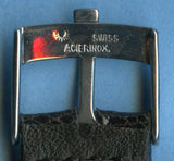 18mm Genuine Black Lizard MB Strap Band Tang & Rolex Tudor Steel Buckle