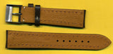 20mm BROWN GENUINE LEATHER MB STRAP WHITE STITCHING & STEEL BREITLING BUCKLE