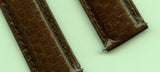Dark Brown 19mm Genuine Snakeskin MB Strap Leather Lined & Pre TAG Heuer Buckle