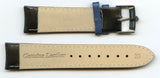 Black Rally Racing Perforated Leather MB Strap Blue Stitch, 18mm & Rolex Buckle