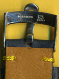 Blue Rally Perforated Leather MB Strap Yellow Stitch, 20mm 22mm & Omega Buckle