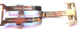 EXTRA LONG LEATHER MB BAND BUCKLE STRAP BAND & 22mm BREITLING DEPLOYMENT CLASP