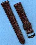 18mm BROWN GENUINE CROCODILE MB STRAP CARRERA AUTAVIA & PRE TAG HEUER BUCKLE