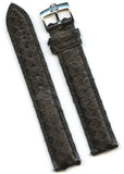19mm MB Genuine Black Snake Skin Strap Band  Leather Lined & Omega Steel Buckle