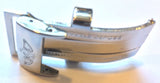 EXTRA LONG LEATHER MB BAND BUCKLE STRAP BAND & 22mm BREITLING DEPLOYMENT CLASP