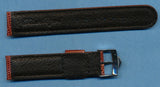 Brown 18mm Genuine Lizard MB Strap Leather Lined & Vintage Steel Heuer Buckle