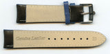 Black Rally Racing Perforated Leather MB Strap Blue Stitch, 20mm & Rolex Buckle