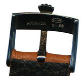 20mm retro Genuine Wild Boar Strap Band Leather Lined & Rolex Buckle.