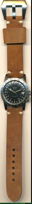GENUINE BELTING LEATHER MB STRAP BAND 20mm @ LUGS & GENUINE BREITLING BUCKLE