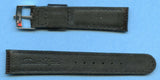 19mm Genuine Black Lizard MB Strap Band Leather Lined & Rolex Tudor Steel Buckle