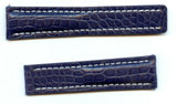 MB GENUINE BROWN BLUE ALLIGATOR STRAP 22mm &  20mm BREITLING DEPLOYMENT CLASP