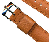 20mm Retro Genuine Wild Boar Strap Band, Leather & Rolex Stainless Steel Buckle