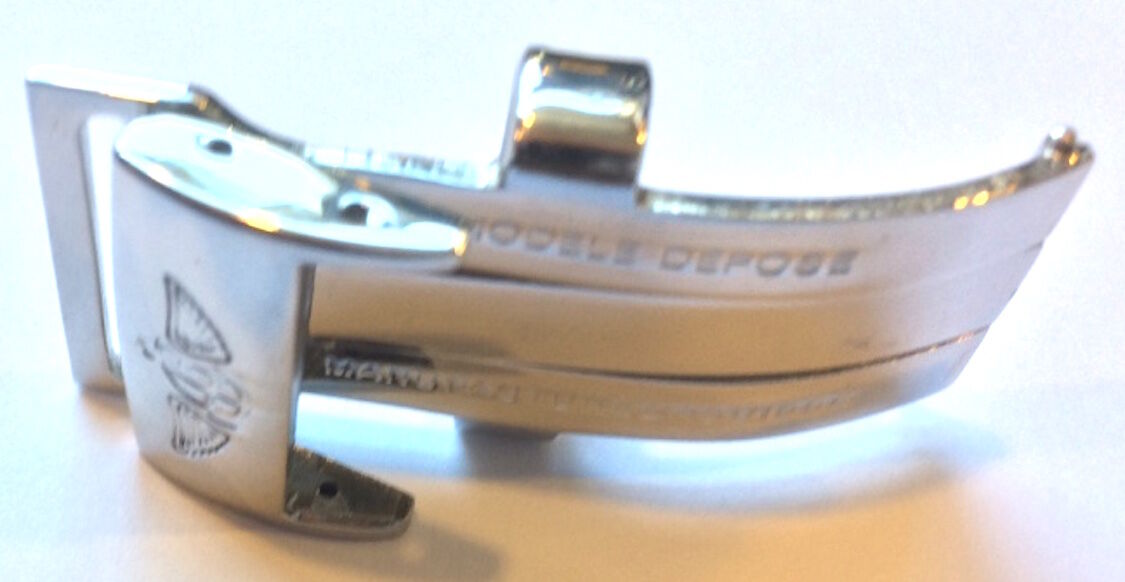 EXTRA LONG LEATHER MB BAND BUCKLE STRAP BAND & 22mm BREITLING DEPLOYMENT CLASP