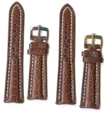 MB GENUINE BROWN ALLIGATOR STRAP 20MM OR 22MM & GEN. ROLEX BUCKLE STEEL OR GOLD