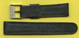 GENUINE BLACK LIZARD MB STRAP 18mm LEATHER LINED & BREITLING STEEL BUCKLE