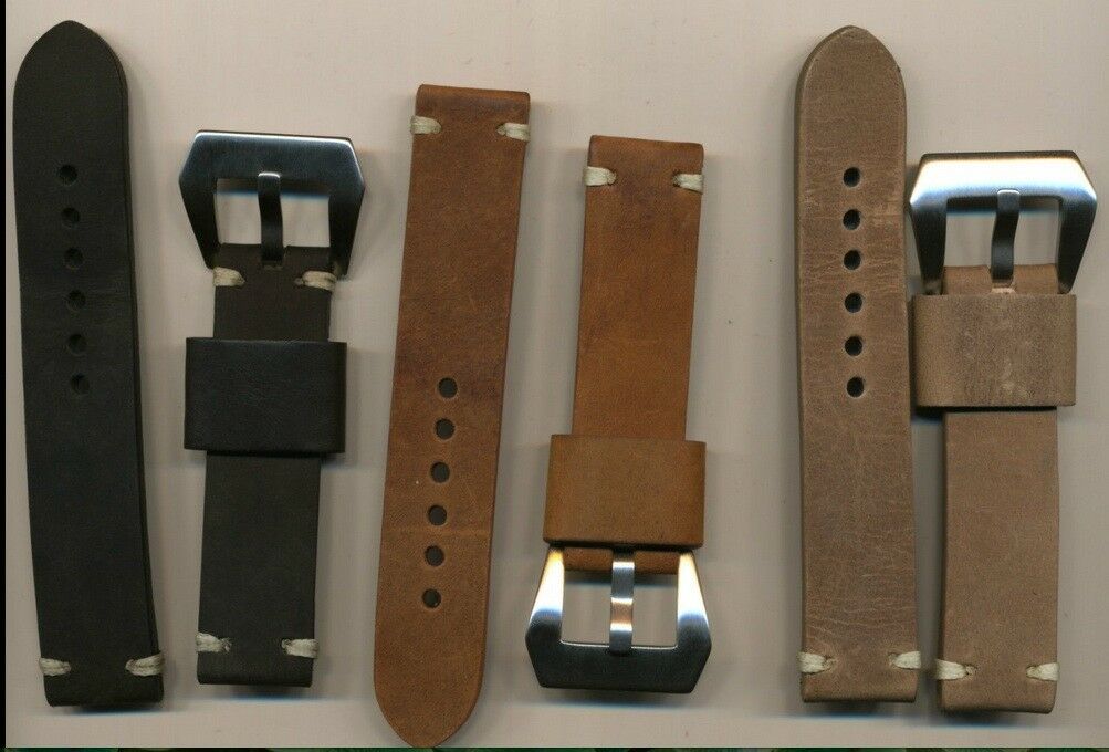 GENUINE BELTING LEATHER MB STRAP BAND 20mm @ LUGS & GENUINE BREITLING BUCKLE