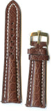 MB GENUINE BROWN ALLIGATOR STRAP 20MM OR 22MM & GEN. ROLEX BUCKLE STEEL OR GOLD