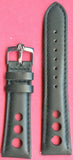 4 Colors 22mm Gen. Perforated Leather Rally Racing MB Strap & Omega Steel Buckle
