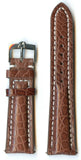 MB GENUINE BROWN ALLIGATOR STRAP 20MM OR 22MM & GEN. OMEGA BUCKLE STEEL OR GOLD